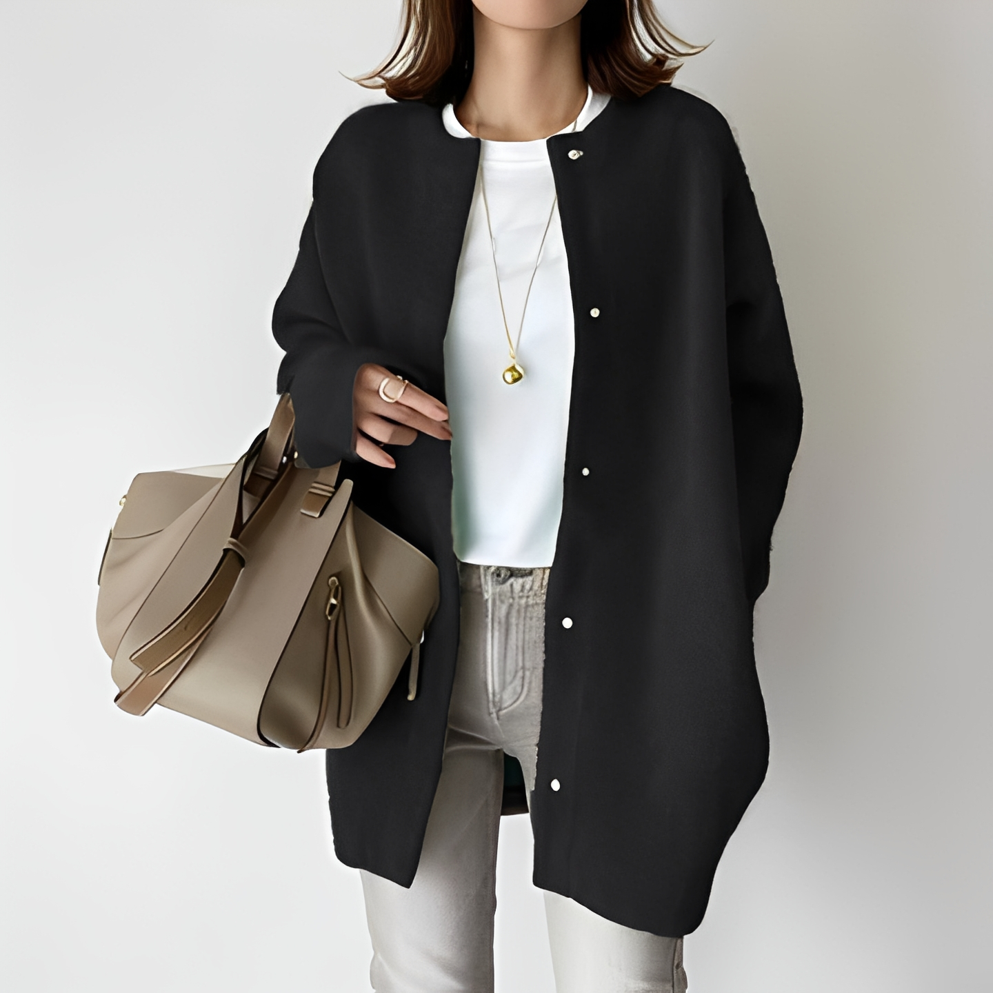 Khaya Open-Front Cardigan