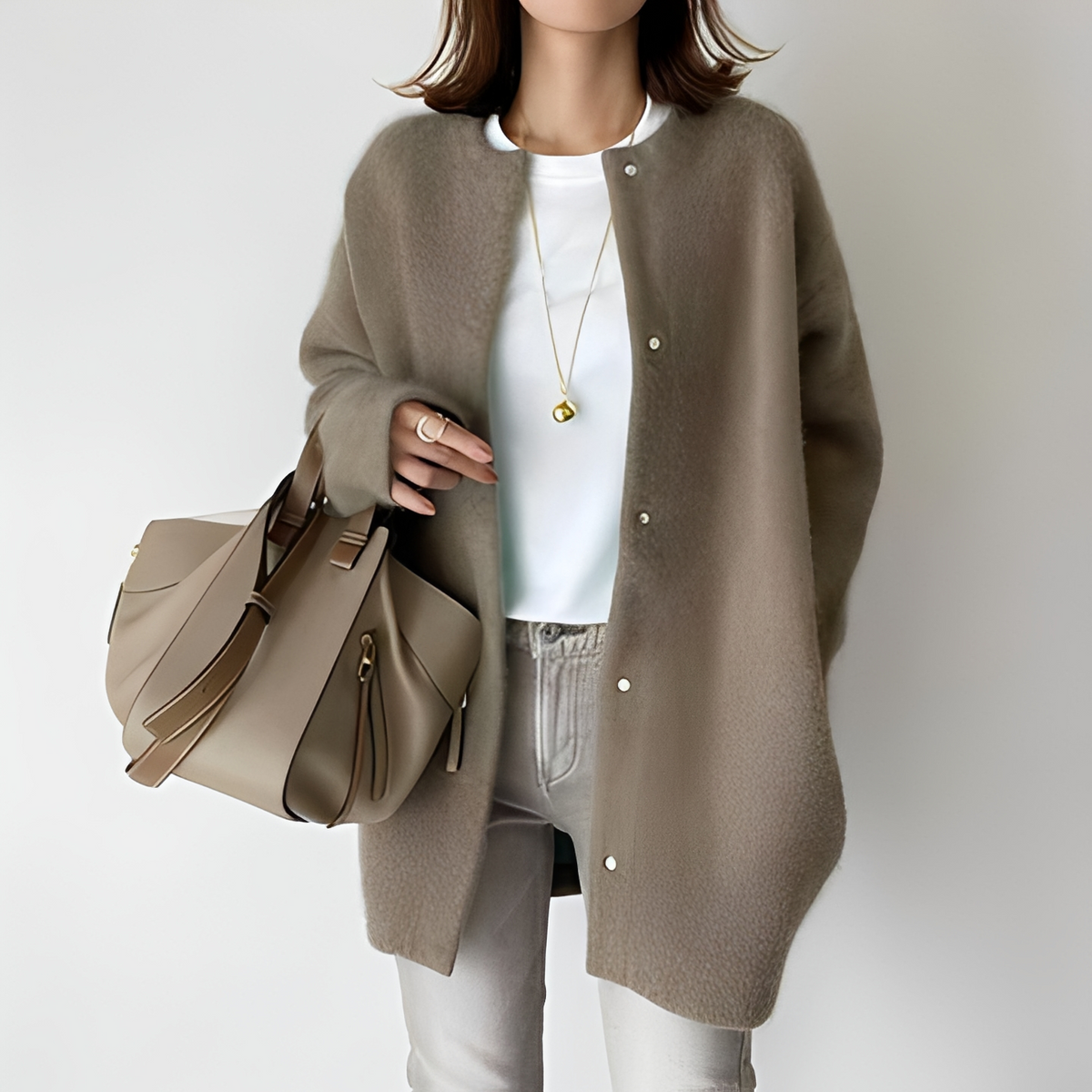 Khaya Open-Front Cardigan