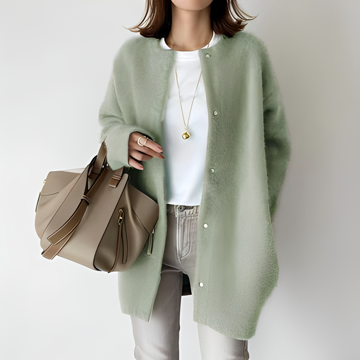 Khaya Open-Front Cardigan