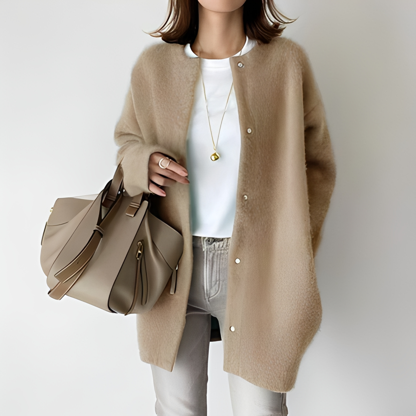 Khaya Open-Front Cardigan