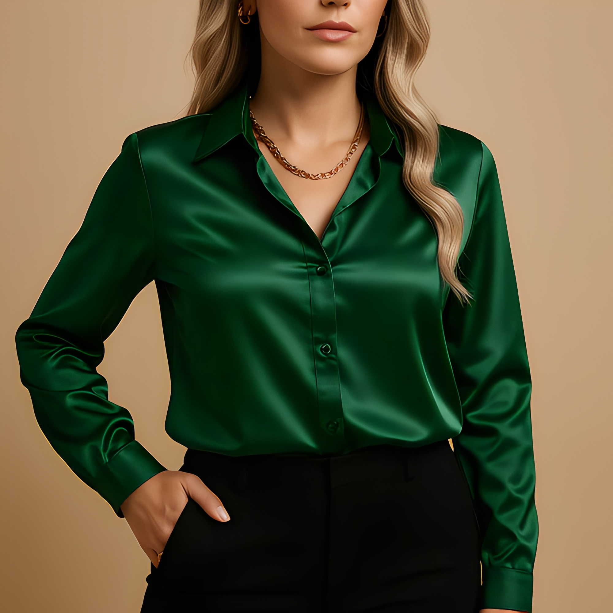 Alesia Long-Sleeve Blouse